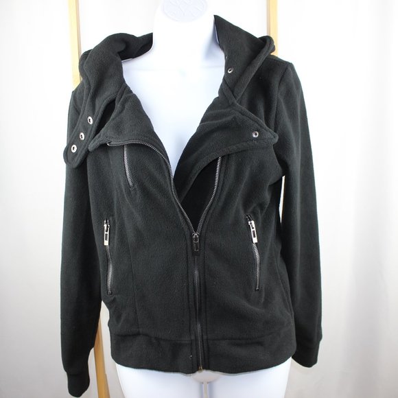 doublju fleece moto jacket